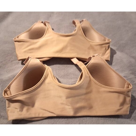 Playtex BRA 4911 Front Close Bra Nude 40C Set of 2 lightly lined UW - Picture 2 of 4